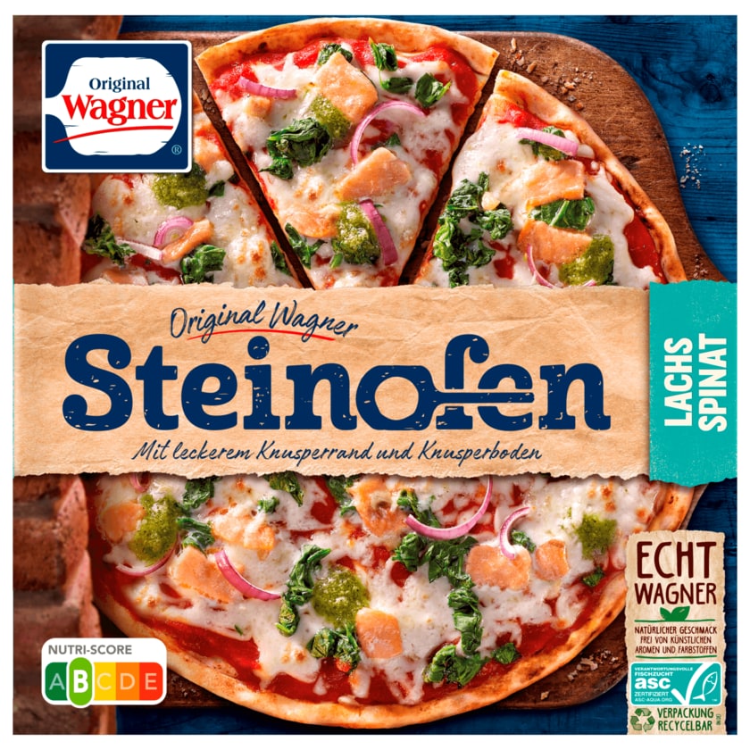 Original Wagner Steinofen Pizza Lachs Spinat 350g